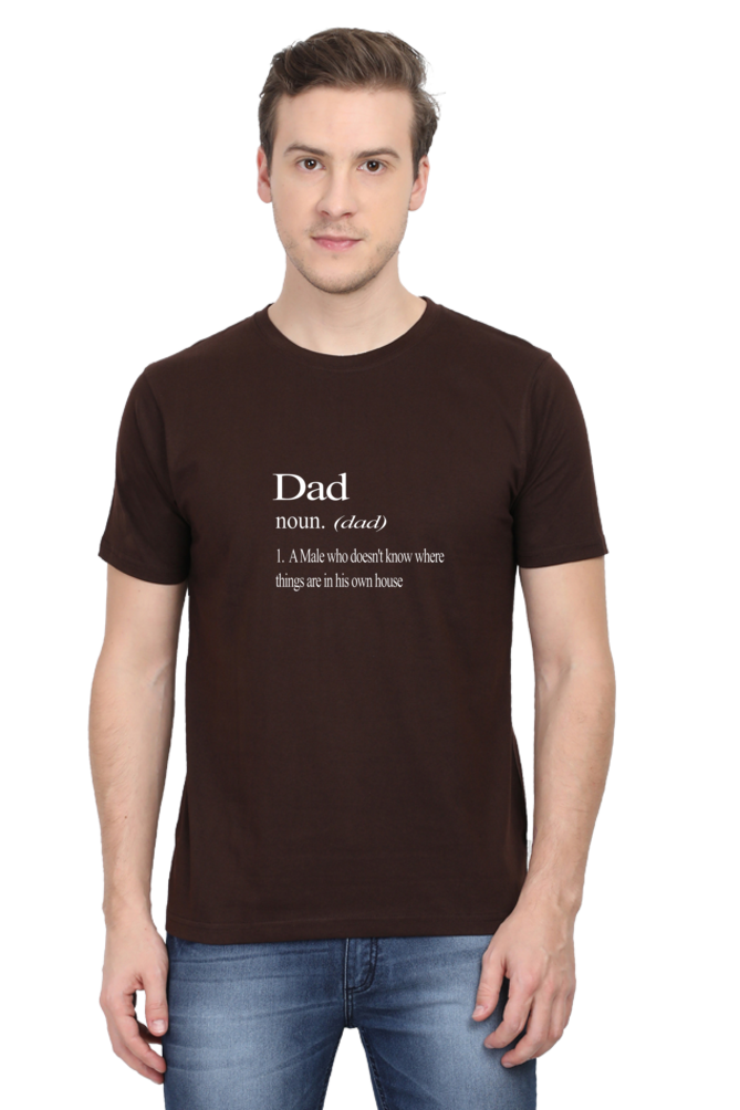 Dad Dictionary Meaning - White Text